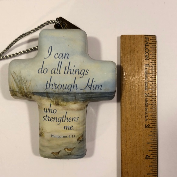 Artful cross key on cord with a  beautiful saying - Picture 4 of 8